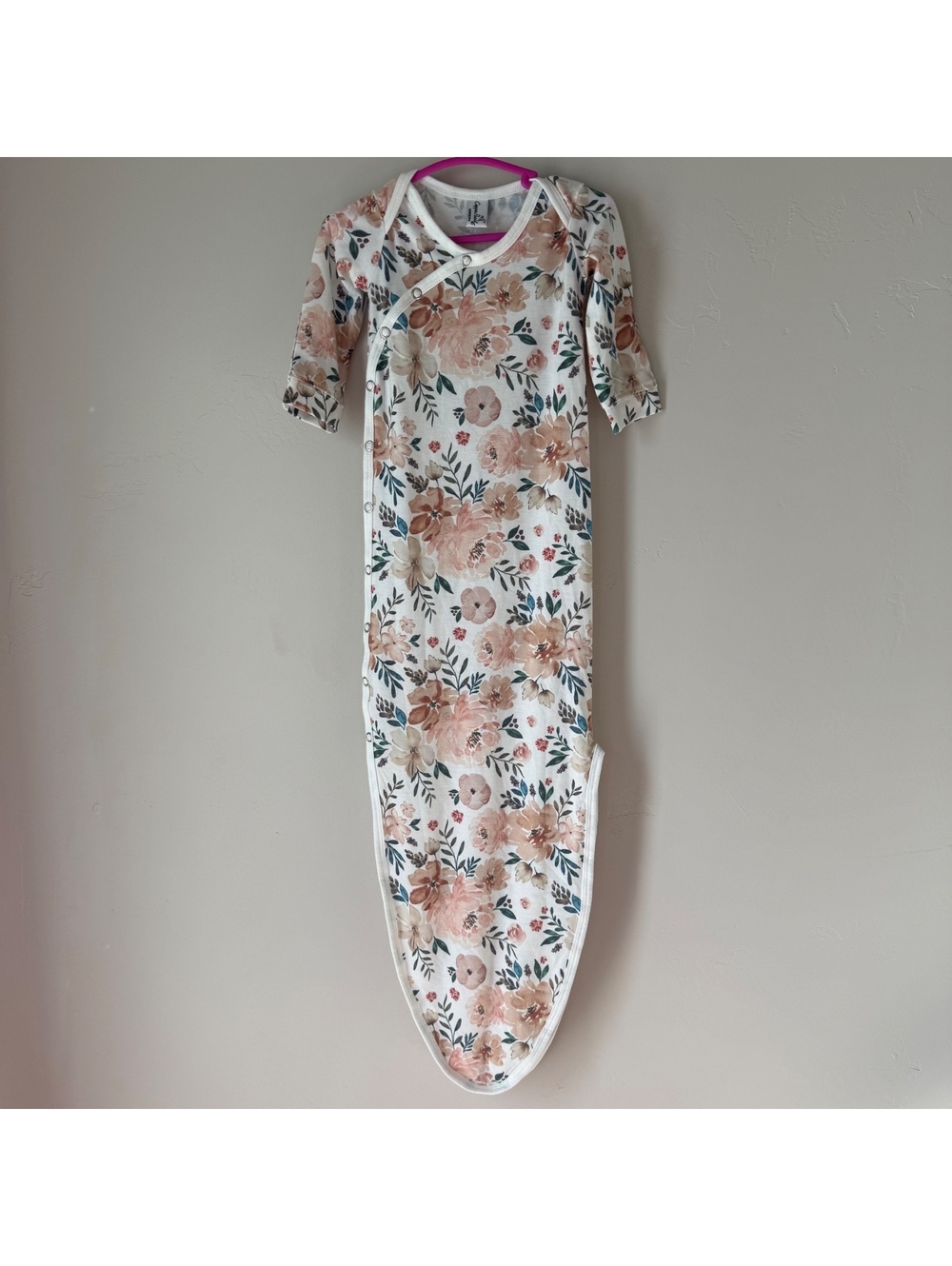 Floral Knotted Gown | Copper Pearl Newborn